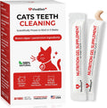 Cat Dental Care & Cat Teeth Cleaning Gel Treat for Cats – Dental Care for Cats, Cat Oral Care to Freshen Cat Breath, Help Reduce Plaque Buildup, Cats Bad Breath Support with Papain, MCC