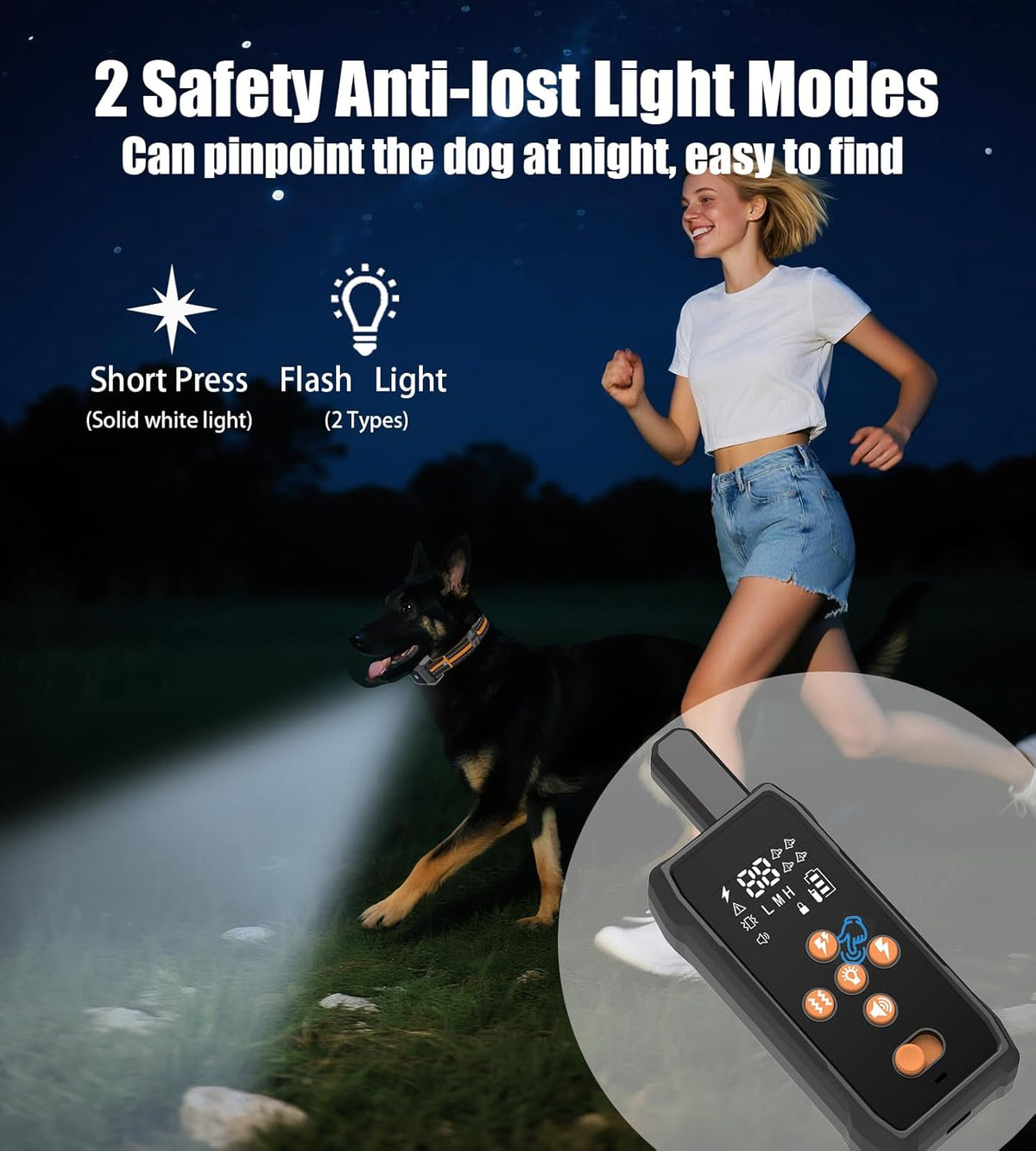 Dog Shock Collar - 4200FT Dog Training Collar with Remote Innovative IPX7 Waterproof with 4 Training Modes,Vibration and Shock,Rechargeable E-Collar for All Breeds